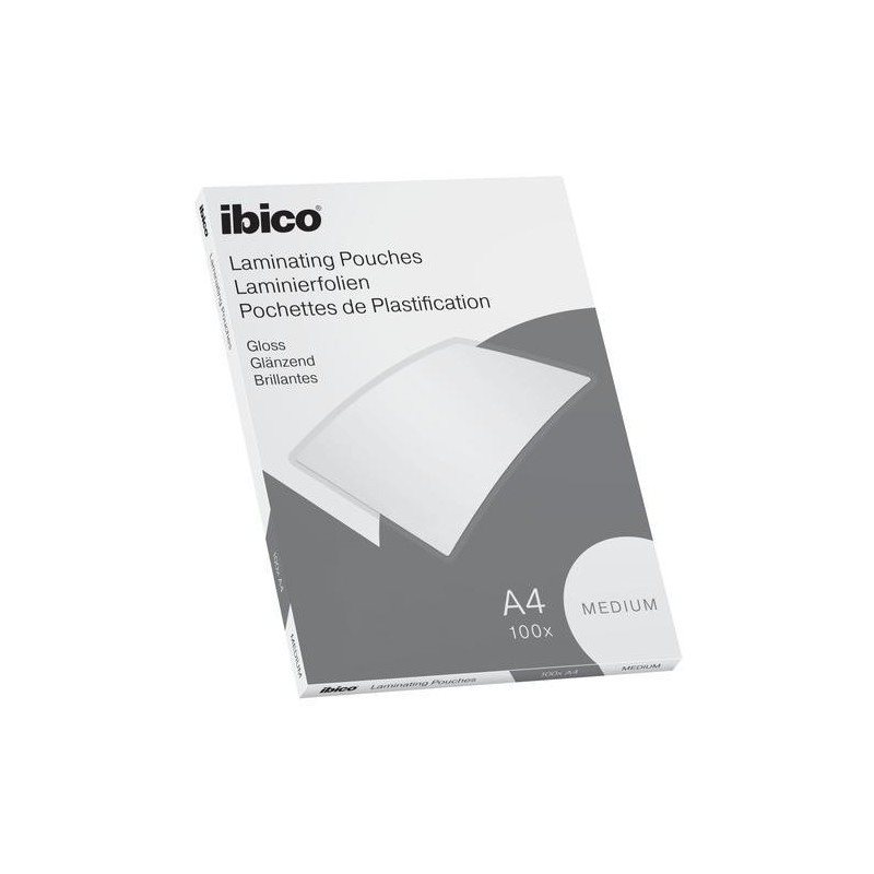 IBICO Basics Medium Paquet de 100 Pochettes plastification A4 2 x 100 microns 627309