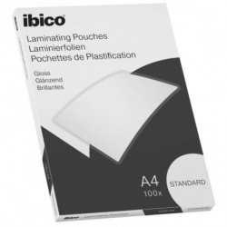 IBICO Paquet de 100 Pochettes plastification A4 2 x 125 microns 627310