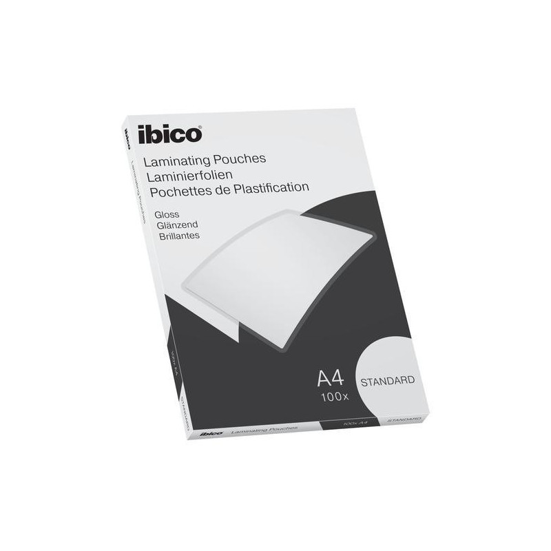 IBICO Paquet de 100 Pochettes plastification A4 2 x 125 microns 627310