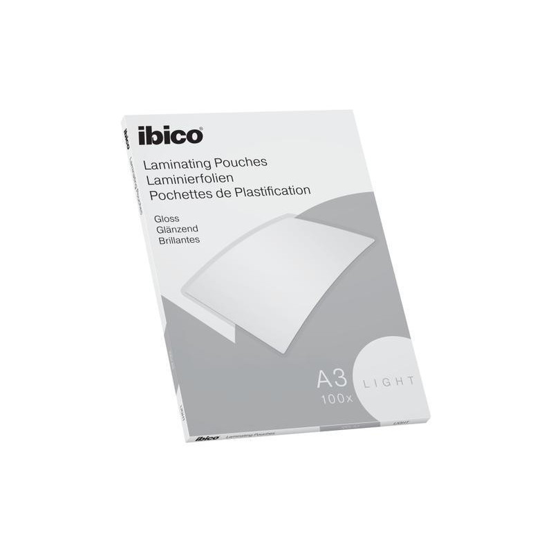 IBICO Basics light Paquet de 100 Pochettes plastification A3 - 2x80 microns 627311