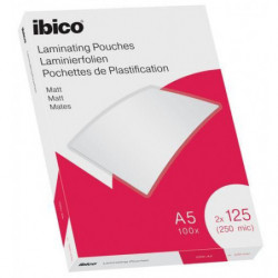 IBICO Paquet de 100 Pochettes plastification A5 2 x 100 microns mates 627322