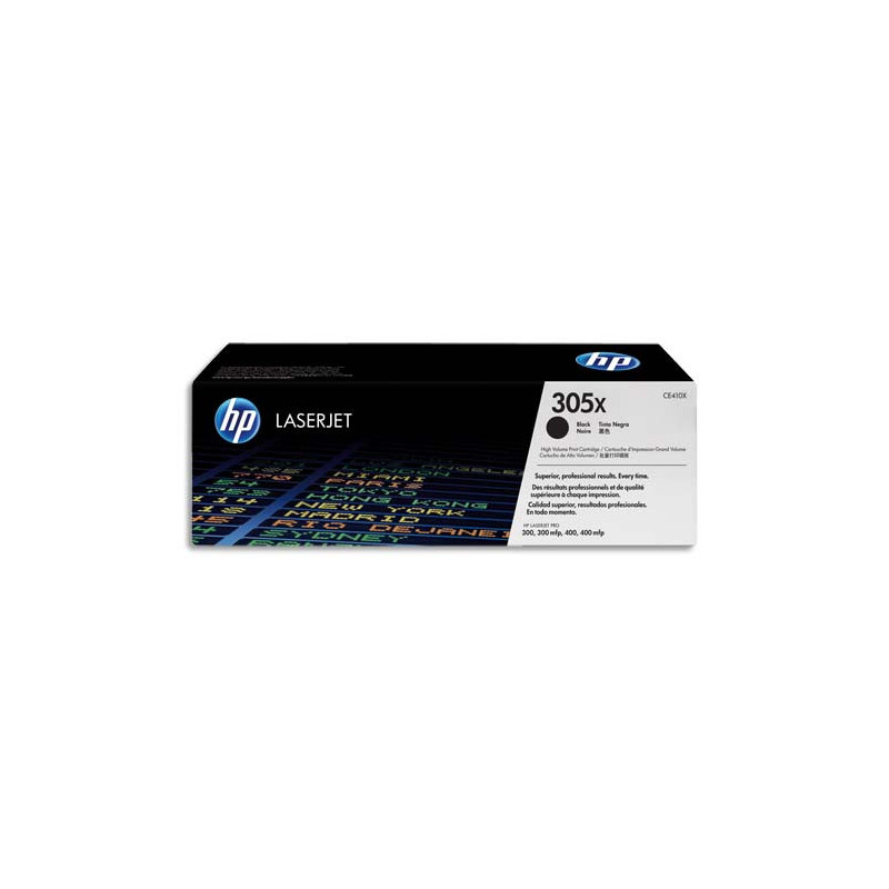 HP 305X CE410X Toner Noir grande capacité Authentique pour HP Color LaserJet Pro M351/M375/M451/M475