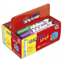 GIOTTO Schoolpack 36 feutres Maxi de couleurs assortis