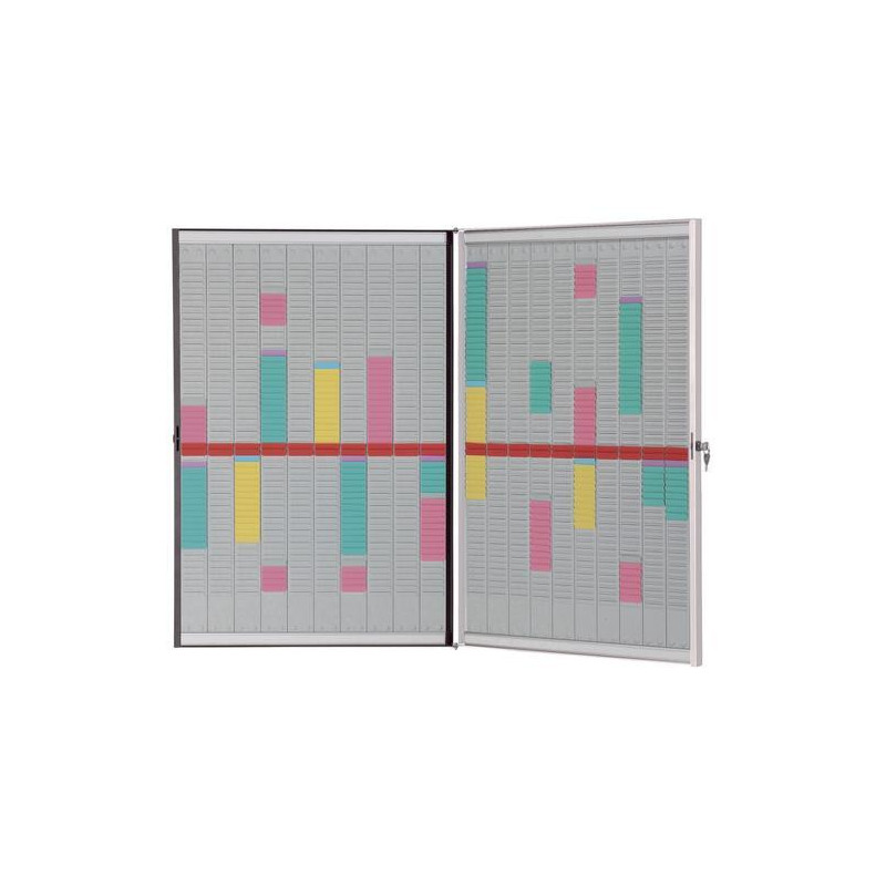 NOBO Kit planning à fiches T avec cadre refermable - 1901361