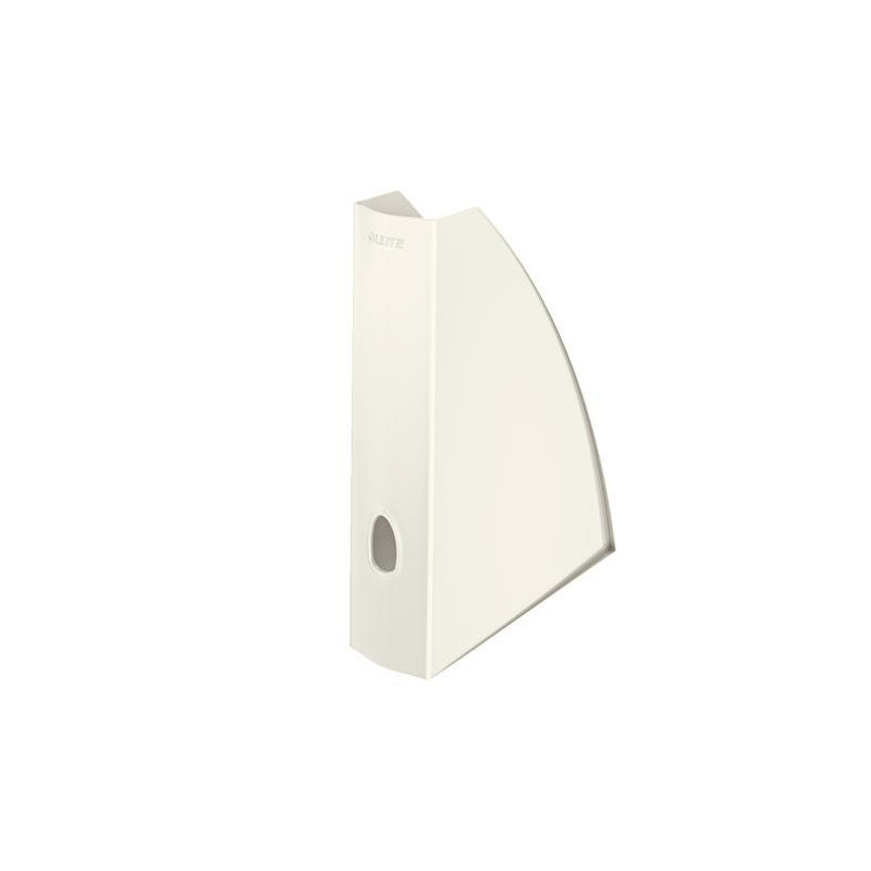 LEITZ Porte-revues Wow. Dimensions (hxp) : 31,2 x 25,8 cm. Dos de 7,5 cm. Coloris blanc