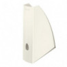 LEITZ Porte-revues Wow. Dimensions (hxp) : 31,2 x 25,8 cm. Dos de 7,5 cm. Coloris blanc