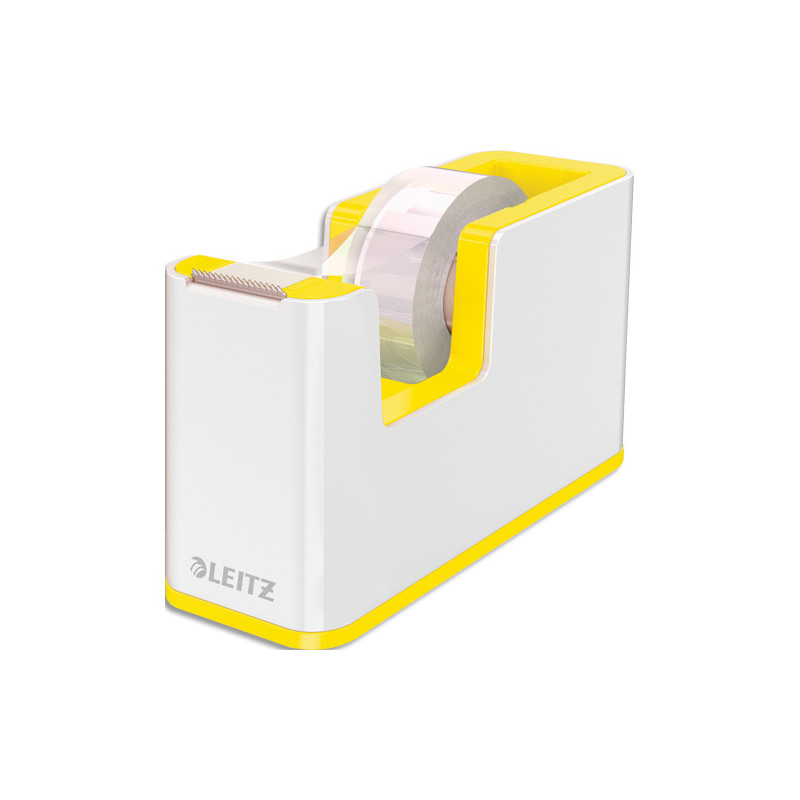 LEITZ Dévidoir avec adhésif - jaune - Dual - 53641016