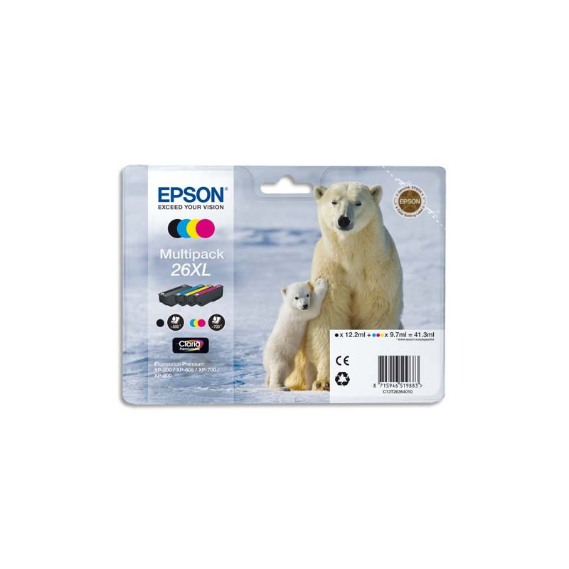 EPSON Multipack XL 4 couleurs C13T26364010