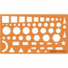 MAPED Trace-cercles TECHNIC en matière plastique résistante aux chocs