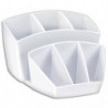 CEP Multipot PROTECT 6 cmpts + 2 espace. Propriétés antibactériennes. Dim(lxhxp): 14,3x9,3x15,8 cm. Blanc