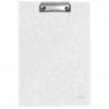 LEITZ Porte-blocs avec rabat WOW A4, capacité 75 feuilles. Dimensions : L22,8xH1,7xP32 cm. Coloris blanc