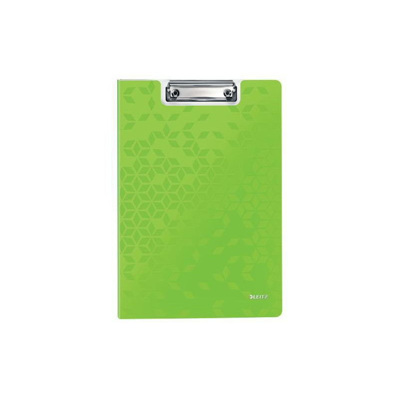 LEITZ Porte-blocs avec rabat WOW A4, capacité 75 feuilles. Dimensions L22,8xH1,7xP32cm. Coloris vert