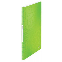 LEITZ Protège-documents WOW en polypropylène 20 pochettes, 40 vues. Coloris Vert