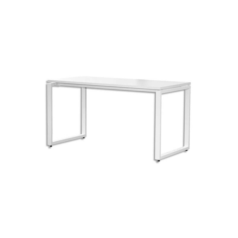 MT INTERNATIONAL Bureau MT1 élegance coloris Blanc - Dimensions : L120 x H74 x P67 cm