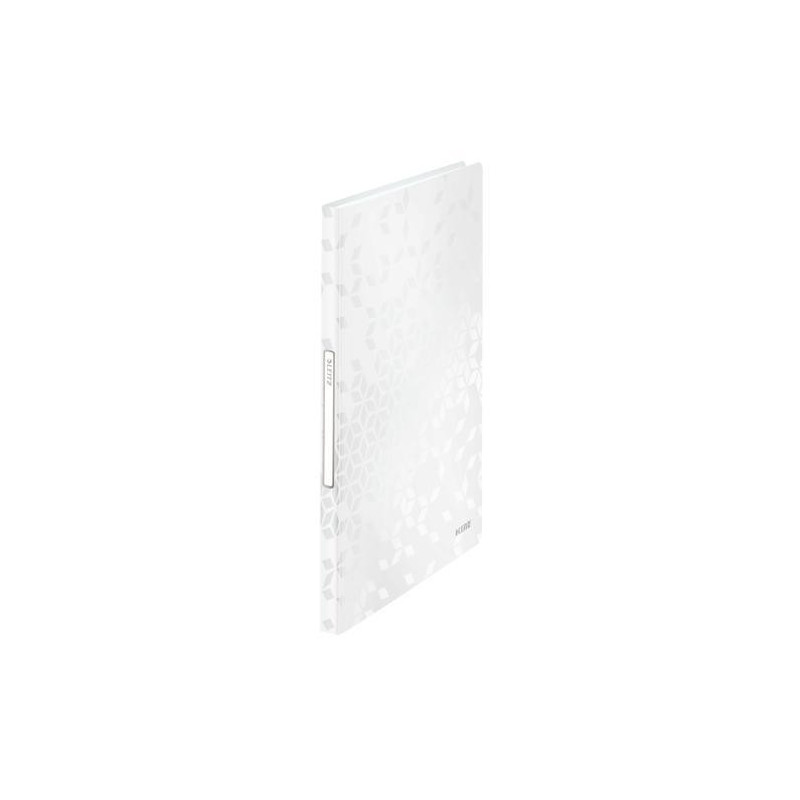 LEITZ Protège-documents WOW en polypropylène 40 pochettes, 80 vues. Coloris Blanc