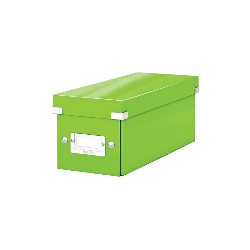 LEITZ Boîte de rangement CD Click&Store Office. Contenance de 30 CD standard ou 60 slim. Coloris vert