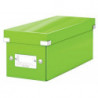 LEITZ Boîte de rangement CD Click&Store Office. Contenance de 30 CD standard ou 60 slim. Coloris vert