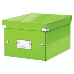 LEITZ Boîte CLICK&STORE. Format S A5 - Dimensions : L21.6 x H16 x P28. 2 cm. Coloris Vert