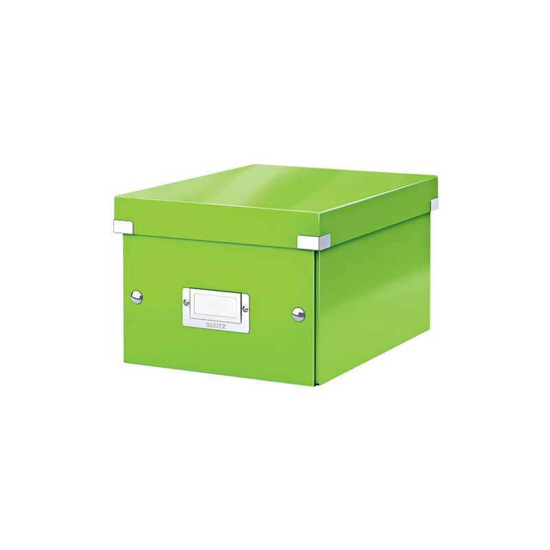 LEITZ Boîte CLICK&STORE. Format S A5 - Dimensions : L21.6 x H16 x P28. 2 cm. Coloris Vert