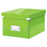 LEITZ Boîte CLICK&STORE. Format S A5 - Dimensions : L21.6 x H16 x P28. 2 cm. Coloris Vert