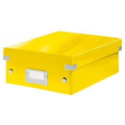 LEITZ Boîte CLICK&STORE taille S avec compartiments amovibles. Coloris Jaune