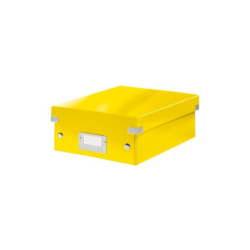 LEITZ Boîte CLICK&STORE taille S avec compartiments amovibles. Coloris Jaune