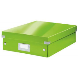 LEITZ Boîte CLICK&STORE taille M avec compartiments amovibles. Coloris Vert