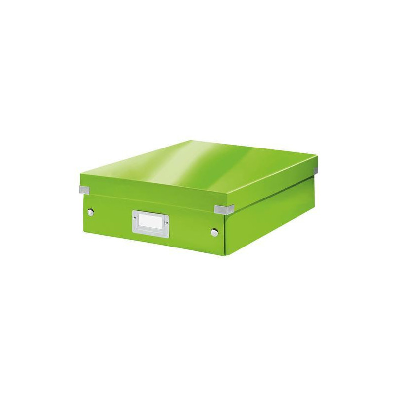 LEITZ Boîte CLICK&STORE taille M avec compartiments amovibles. Coloris Vert