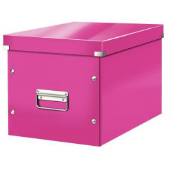 LEITZ Boîte CLICK&STORE cube format L. Coloris Rose