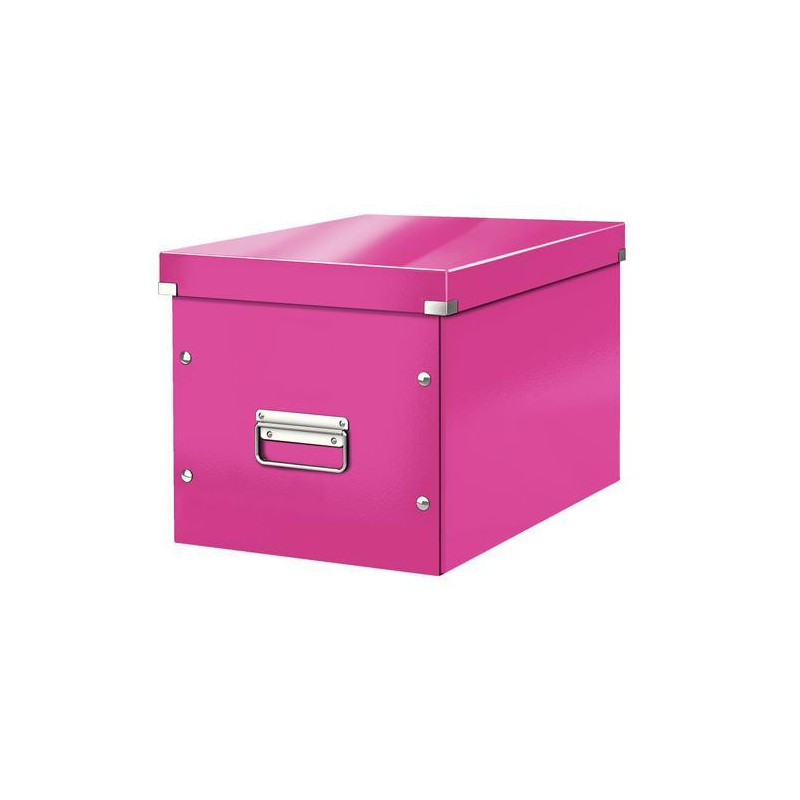 LEITZ Boîte CLICK&STORE cube format L. Coloris Rose