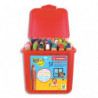 STABILO woody 3in1 crayon de couleur - Schoolbox de 38 crayons + 3 taille-crayons - Coloris assortis
