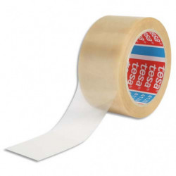 TESA Adhésif d'emballage en PVC colle caoutchouc 52 microns - H50 mm x L66 mètres Transparent