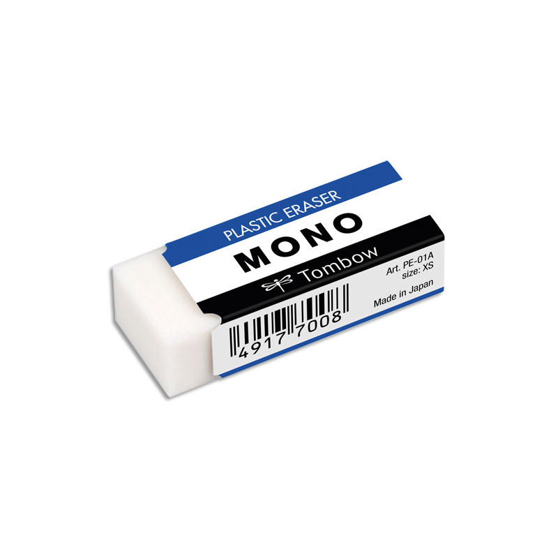 TOMBOW Gomme MONO XS 11g souple pour un résultat parfait, en PVC, sans phtalates et sans latex