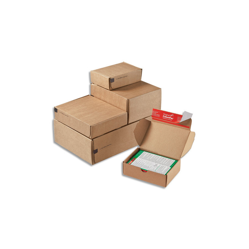 COLOMPAC Boîte d'expédition postale MODULBOX, fermeture autocollante L14xH10,1xP4,3cm