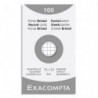 EXACOMPTA Etui de 100 fiches bristol non perforées 75x125mm (A7) quadrillées 5x5 Blanc