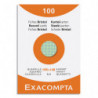 EXACOMPTA Etui de 100 fiches bristol non perforées 105x148mm (A6) quadrillées 5x5 assortis