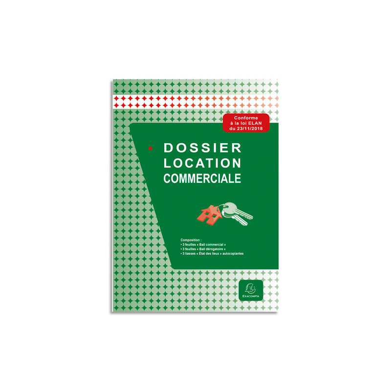 EXACOMPTA Dossier complet location commerciale. Format 30x21,5cm