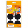 AVERY Sachet de 30 étiquettes ardoises noires diamètre 4,8cm. Pour craie ou marqueur craie