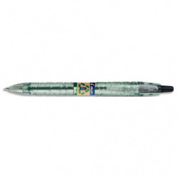 PILOT Bille B2P Ecoball rétractable. Rechargeable. Pointe 1mm. Corps plastique recyclé 86%. Coloris noir