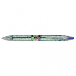 PILOT Bille B2P Ecoball rétractable. Rechargeable. Pointe 1mm. Corps plastique recyclé 86%. Coloris bleu