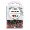 GRAINE CREATIVE Boîte d'environ 4000 sequins 6mm incurvés multicolores