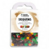 GRAINE CREATIVE Boîte d'environ 4000 sequins 6mm plats multicolores