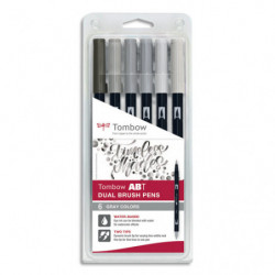 TOMBOW Set 6 ABT Dual Brush...