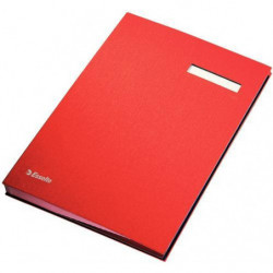 ESSELTE Parapheur standard 20 compartiments en carton. Coloris Rouge