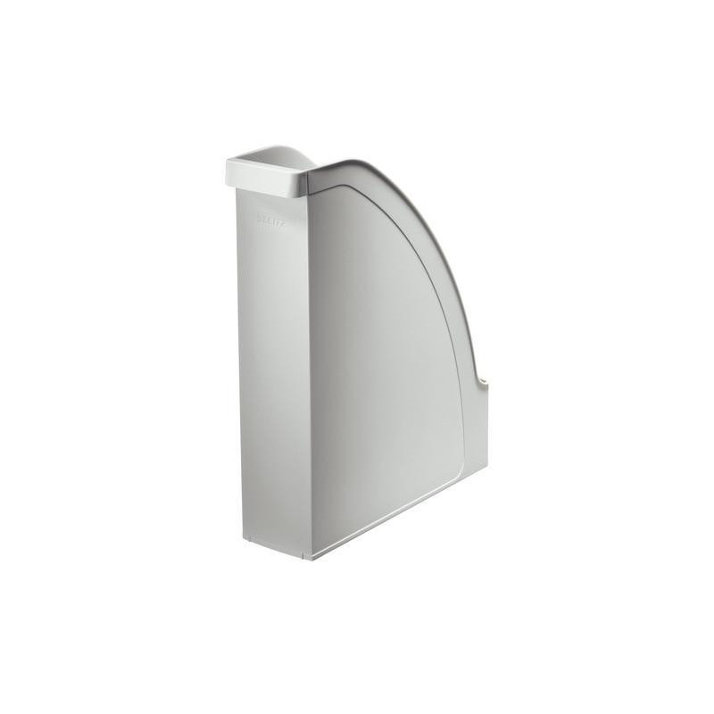 LEITZ Porte-revues Leitz Plus. Dimensions (hxp) : 30 x 27,8 cm - Dos 7,8 cm. Coloris gris