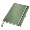 LEITZ Cahier STYLE 160 pages 5x5, couverture rigide. Format A4. Fermeture élastique. Coloris Vert