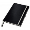 LEITZ Cahier STYLE 160 pages 5x5, couverture rigide. Format A4. Fermeture élastique. Coloris Noir