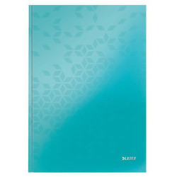 LEITZ Cahier WOW 21x29,7cm, 160 pages lignées. Couverture rigide. Coloris Menthe