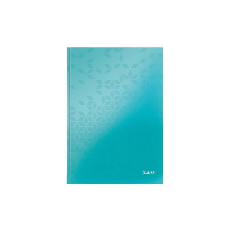 LEITZ Cahier WOW 21x29,7cm, 160 pages lignées. Couverture rigide. Coloris Menthe