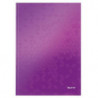 LEITZ Cahier WOW 21x29,7cm, 160 pages lignées. Couverture rigide. Coloris Violet